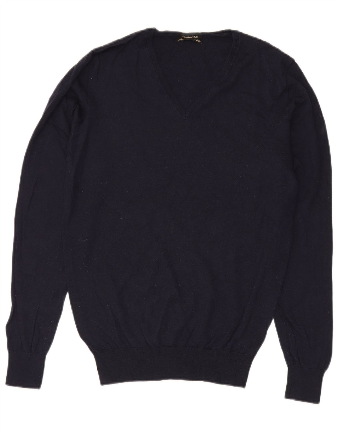 Massimo Dutti Pull col V pour homme Bleu marine Taille L