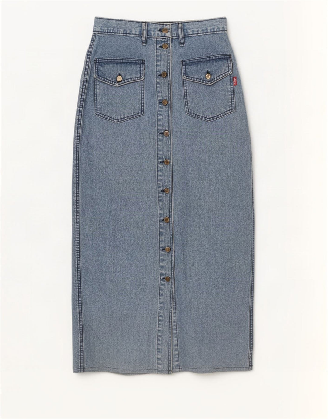 jupe en denim femme vintage W27 Petit Bleu