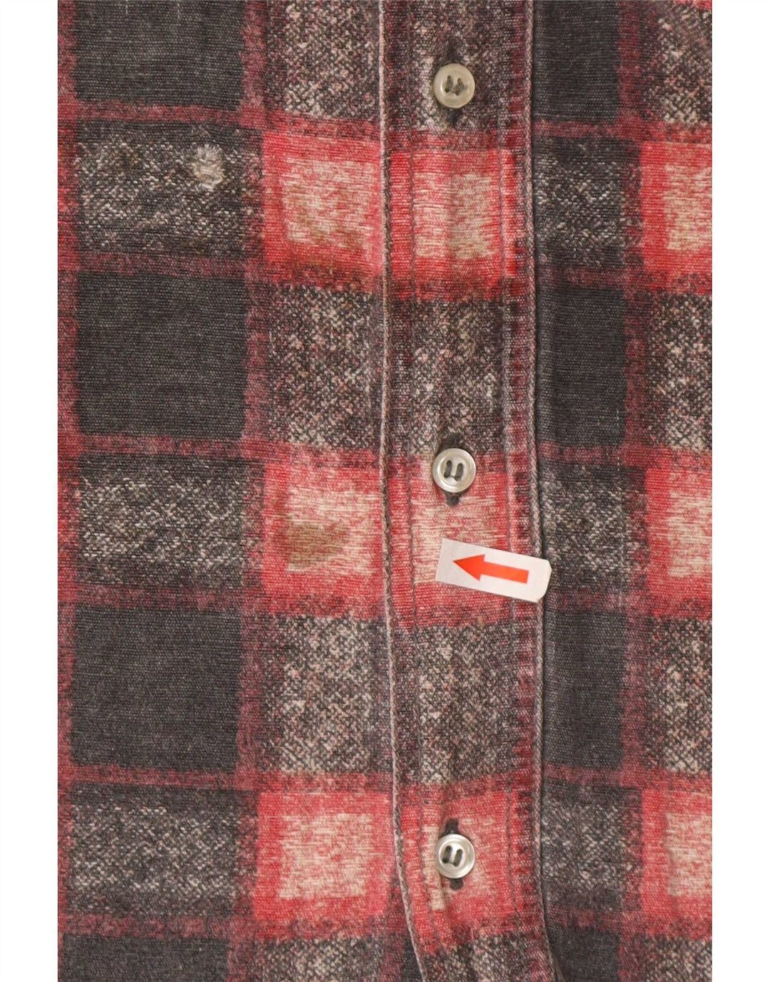 El Charro Chemise Flanelle Homme Grand Carreau Gris Coton