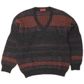 Il Granchio Pull col V pour homme Large Gris Fair Isle