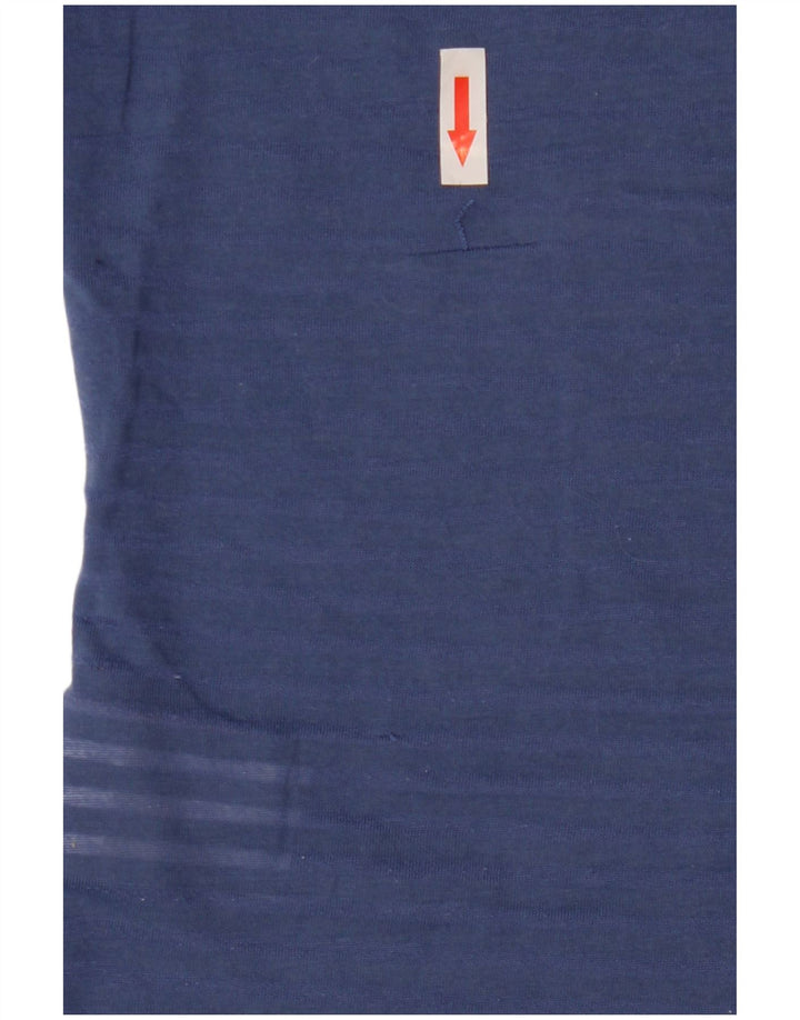 Superdry Femme Graphic T-Shirt Top UK 10 Small Bleu Polyester