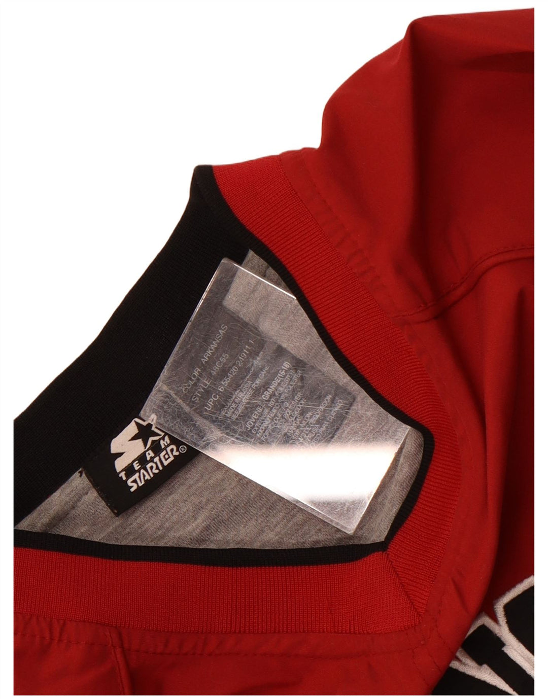 Starter Veste de Survêtement Graphique pour Homme Rouge Moyen Colorblock