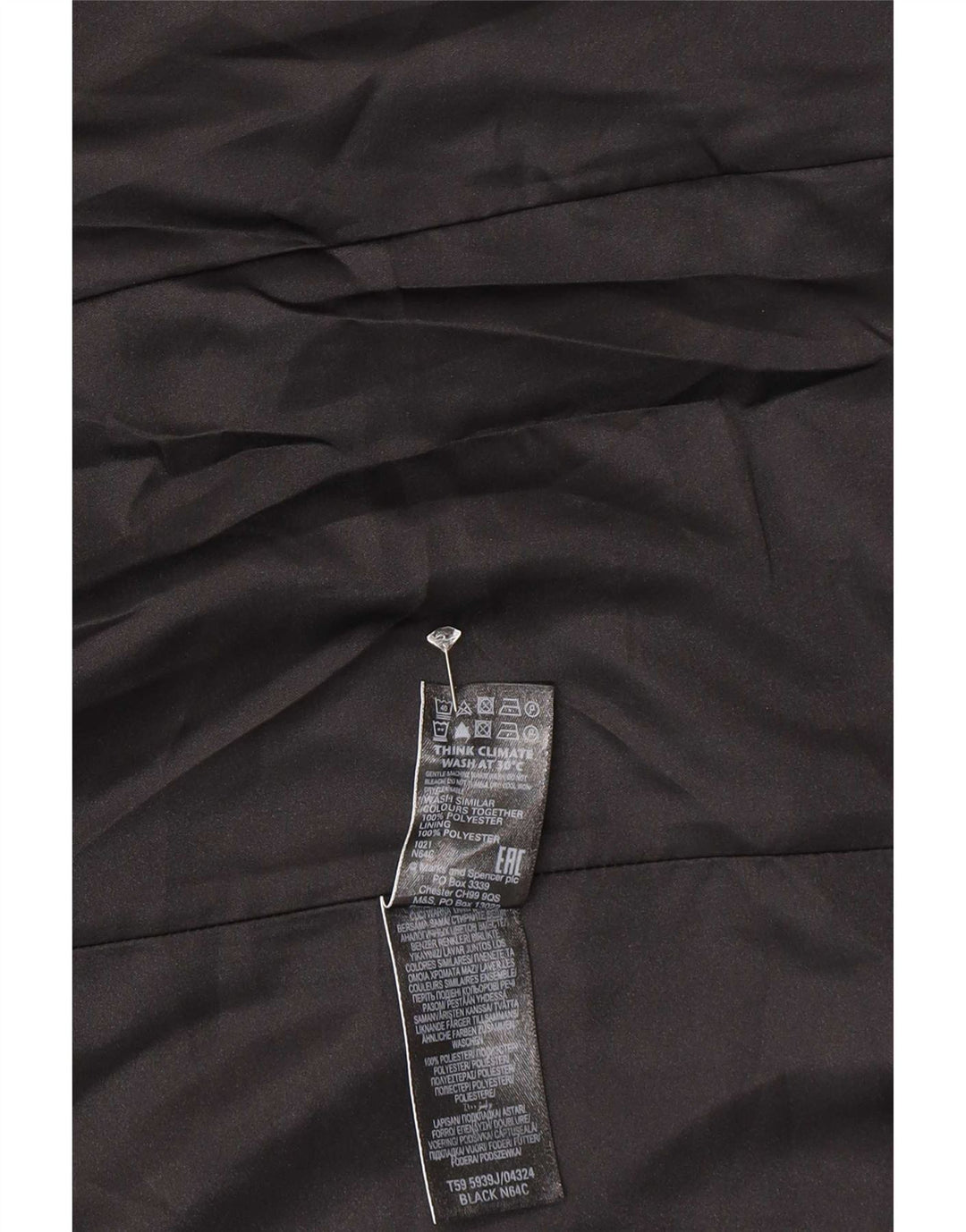 Marks & Spencer Veste blazer ouverte à manches 3/4 pour femme UK 8 Small Noir