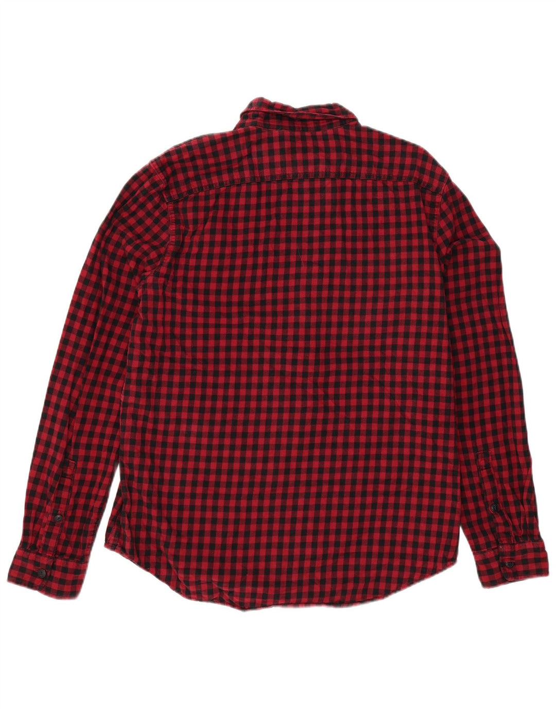 EDDIE BAUER Chemise haute en flanelle pour homme en coton vichy rouge