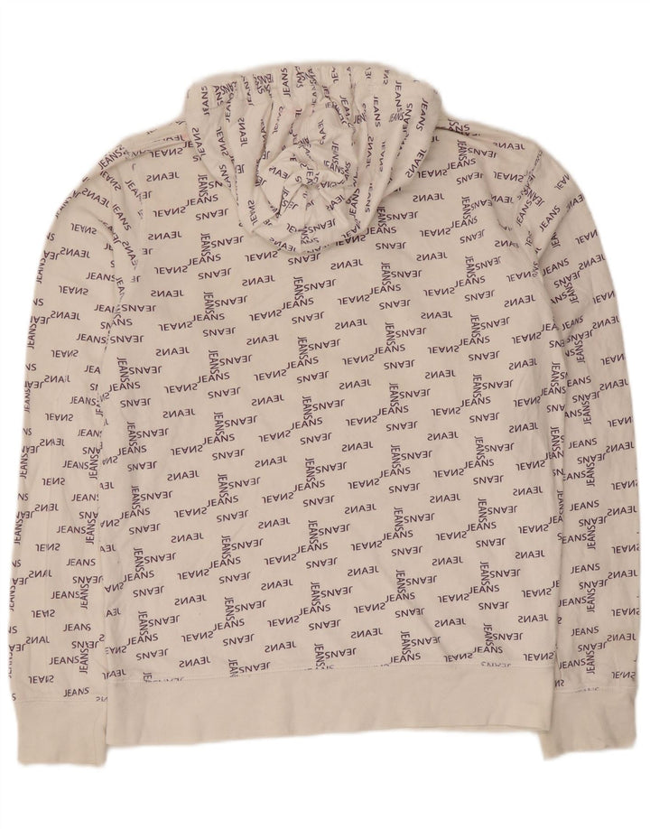 Jack & Jones Pull à Capuche Graphique Homme Blanc Moyen Coton