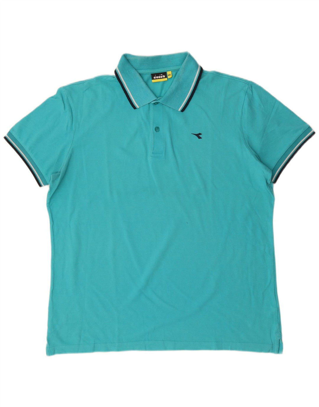 DIADORA Polo Homme 2XL Coton Turquoise