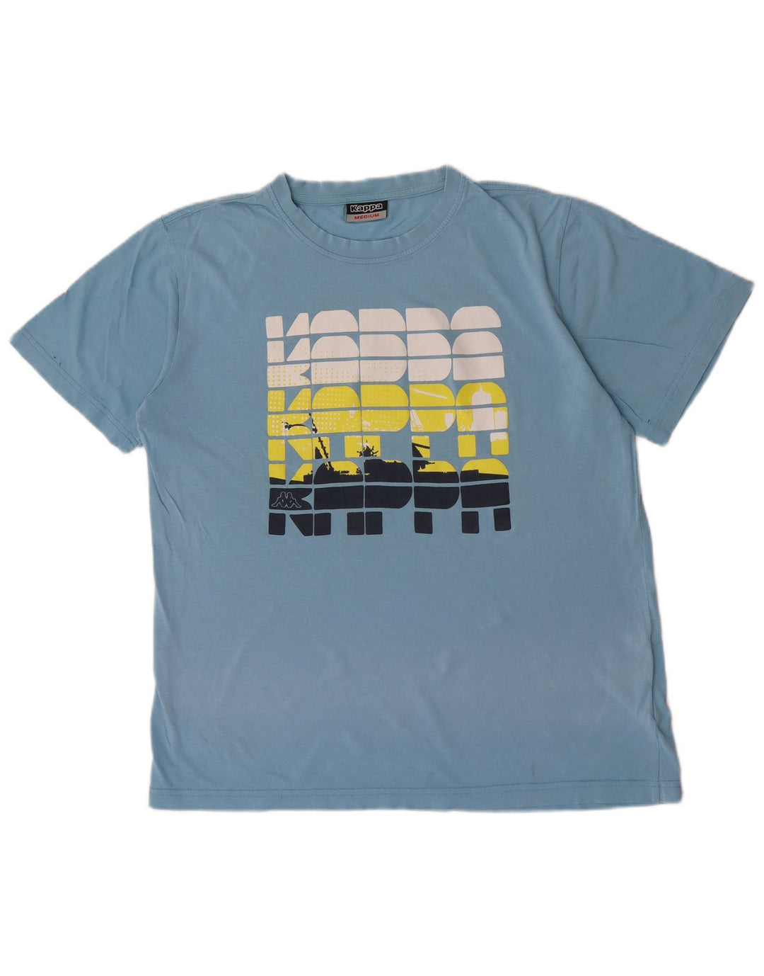 Kappa T-Shirt Graphique Homme Bleu Moyen Coton