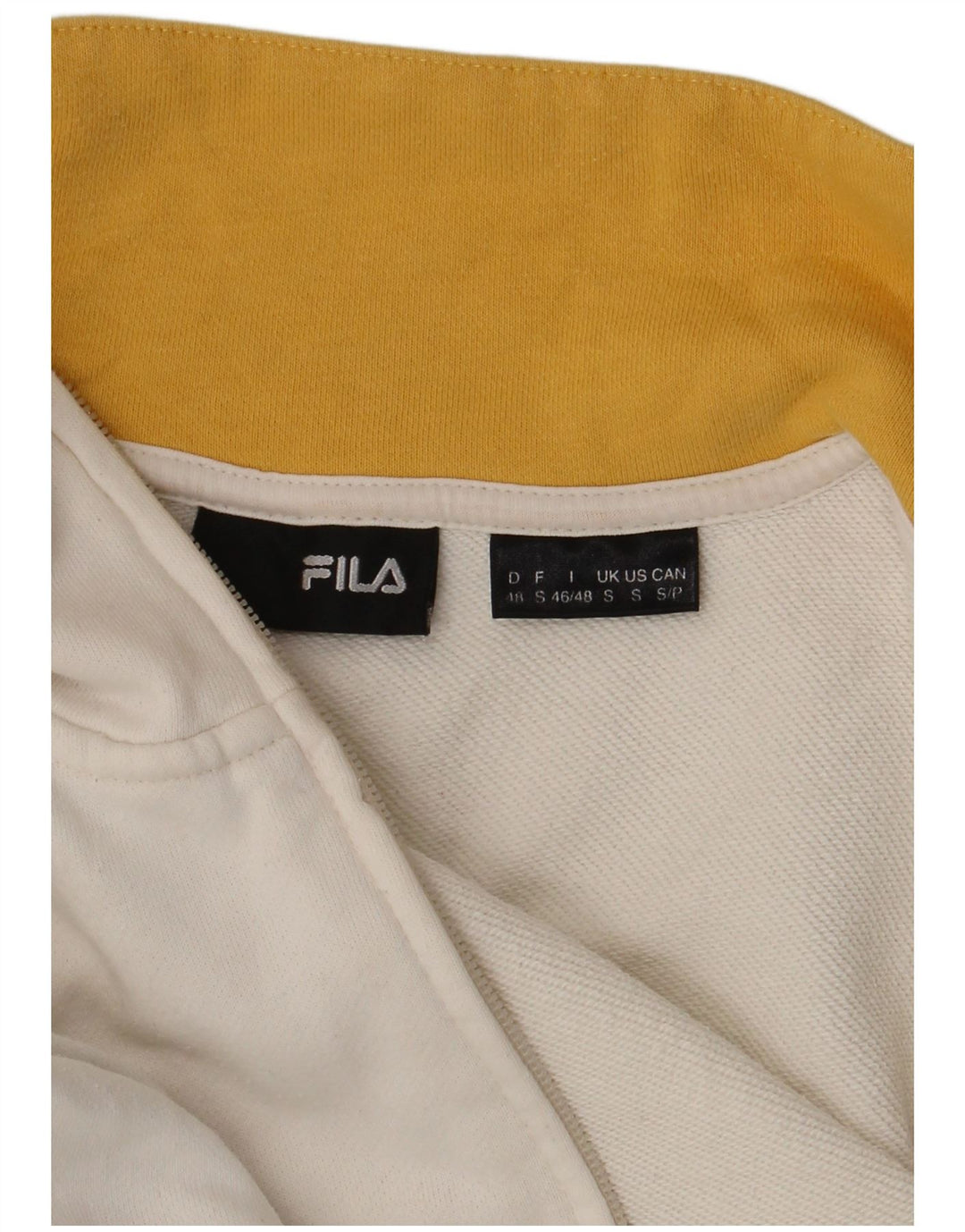 FILA Veste de survêtement pour homme Small Blanc Colourblock