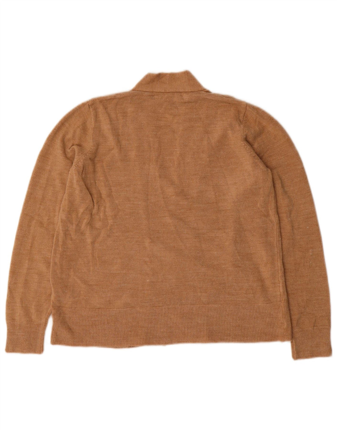 Marks & Spencer Pull cardigan ouvert pour femme UK 12 Acrylique beige moyen