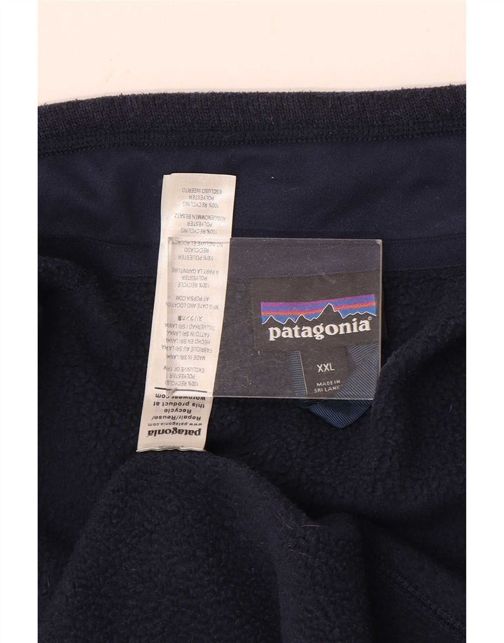 Patagonia Veste de survêtement sans manches pour hommes 2XL Bleu marine