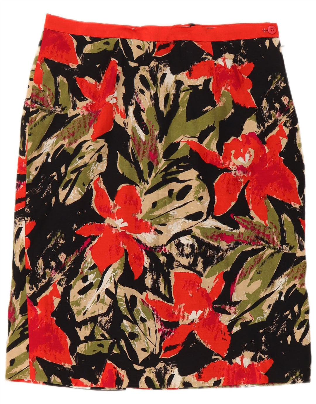 jupe crayon femme vintage W28 Medium Black Floral