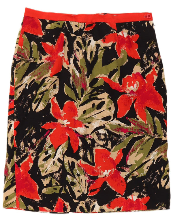 jupe crayon femme vintage W28 Medium Black Floral