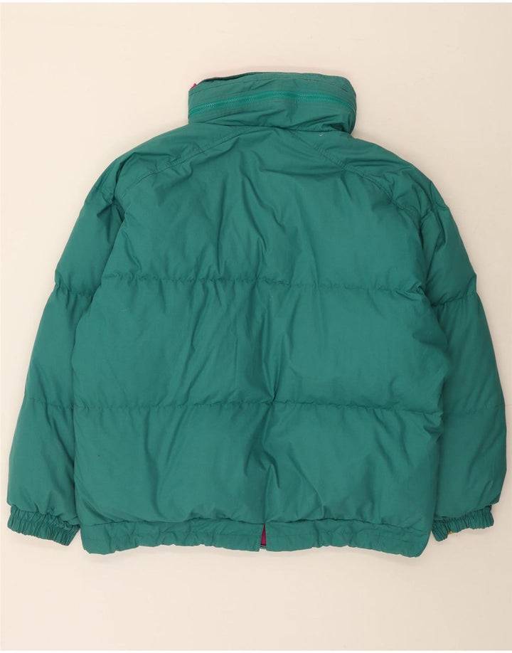Veste matelassée réversible pour hommes vintage UK 42 XL Colourblock multicolore