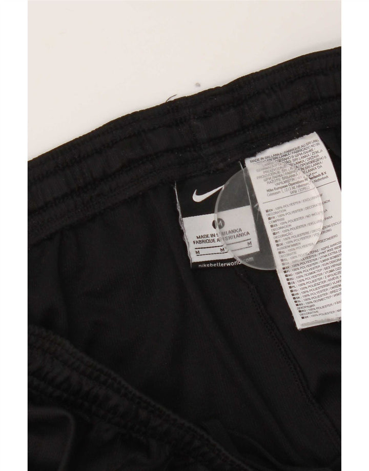 Nike Short de sport pour homme en polyester à fines rayures noires moyennes