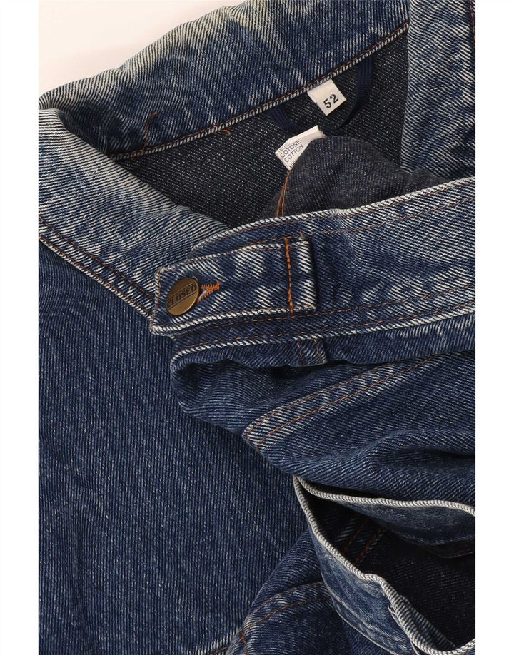 veste en denim homme vintage IT 52 XL coton bleu