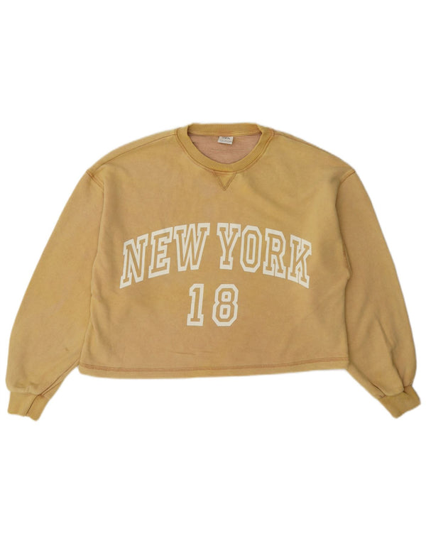 Zara Sweat-shirt oversize graphique pour fille 13-14 ans Jaune