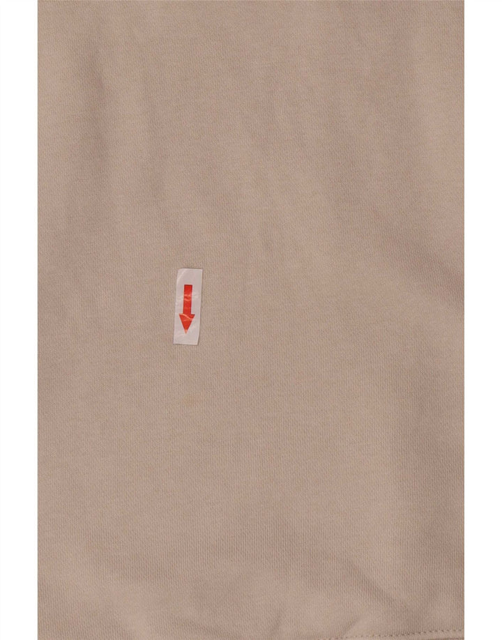 Nike Sweat-shirt à col zippé en coton blanc cassé moyen pour homme