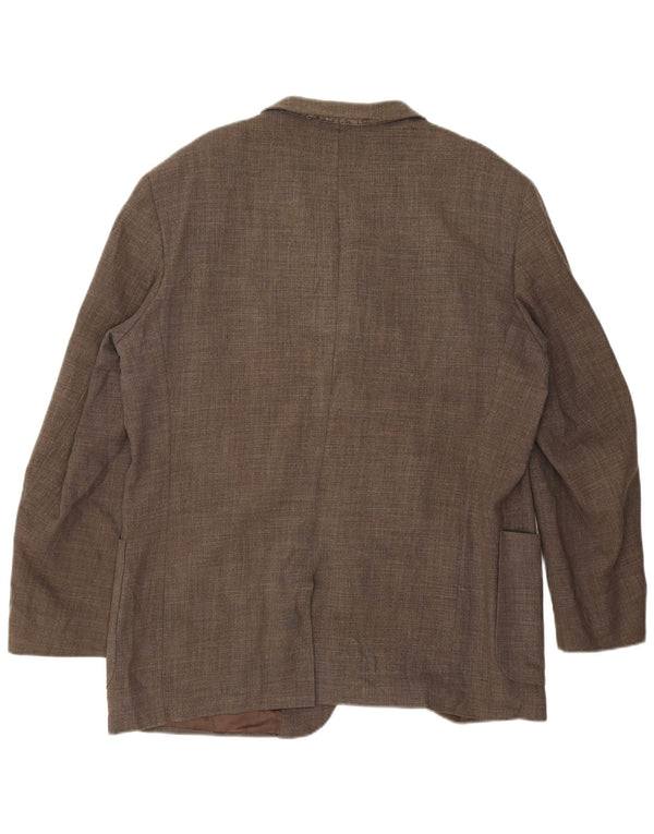 Massimo Dutti Veste Blazer 3 Boutons Homme EU 46 Petite Laine Grise