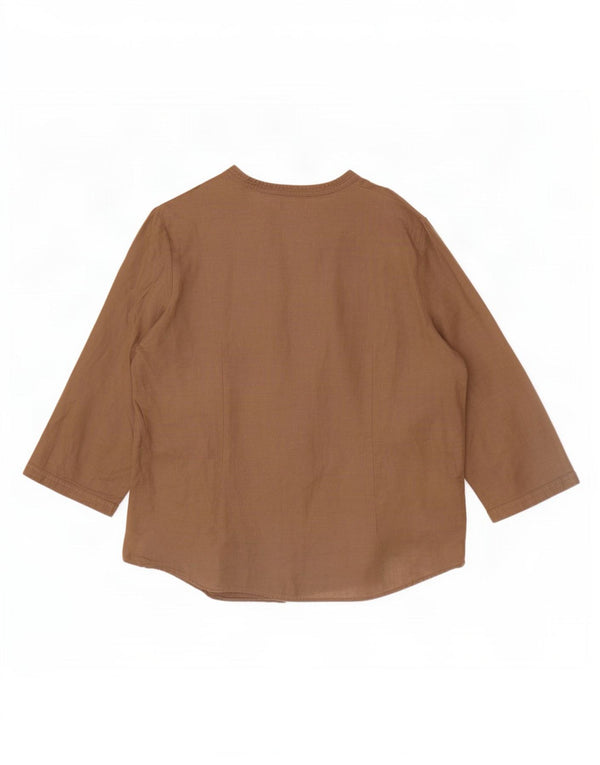 Marks & Spencer Chemisier à manches 3/4 Portfolio pour femme UK 18 XL Marron