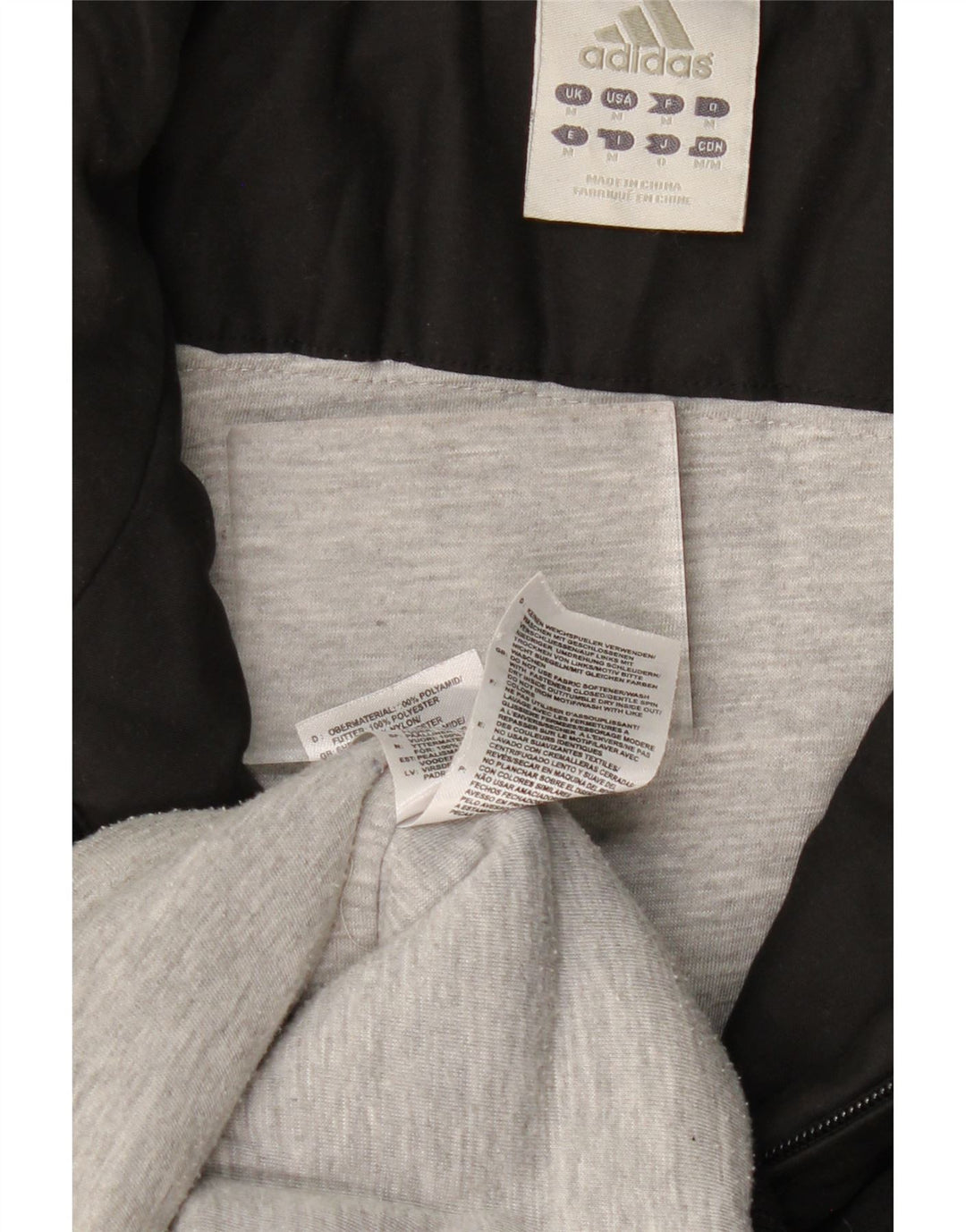 ADIDAS Veste Bomber Graphique Homme UK 38 Medium Noir Polyamide