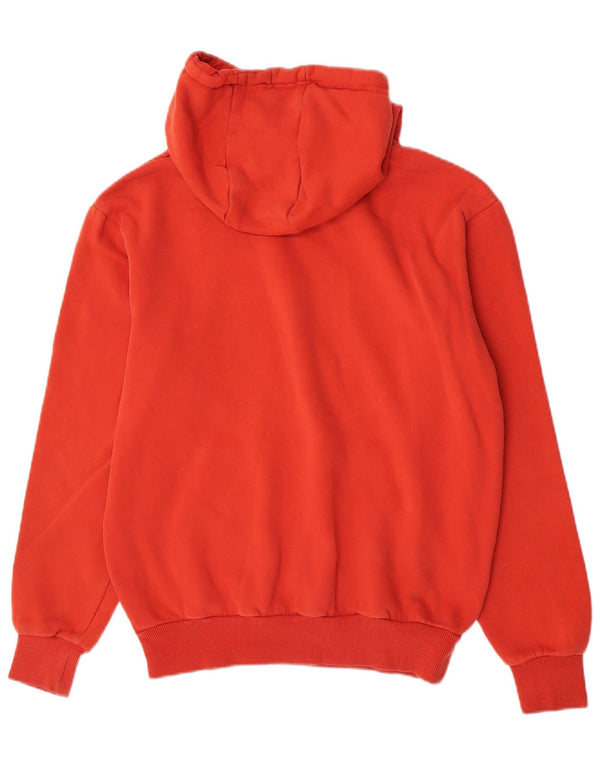Ellesse Pull à capuche graphique pour femme UK 12 Rouge moyen Coton