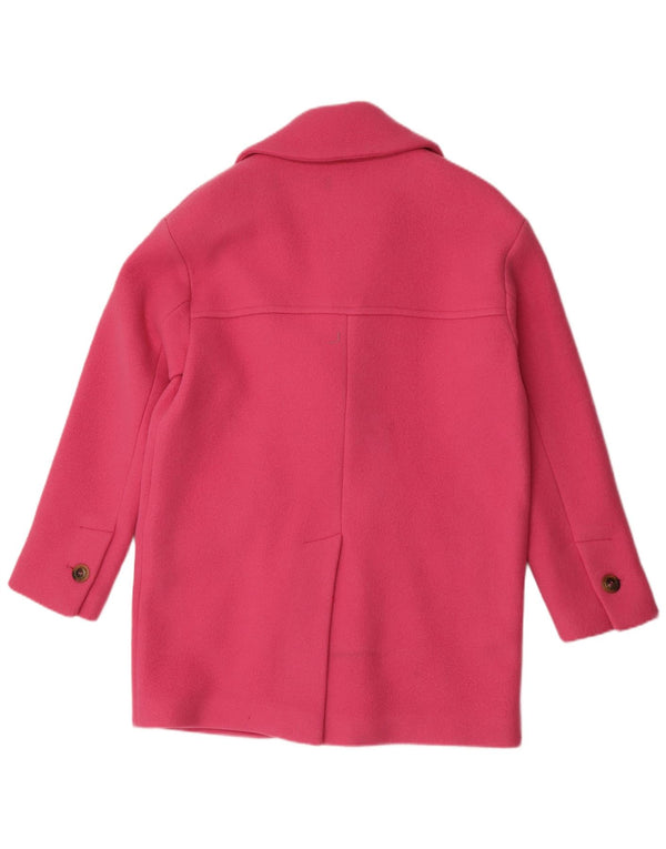 Pinko Manteau surdimensionné à double boutonnage pour femme UK 6 XS Laine rose