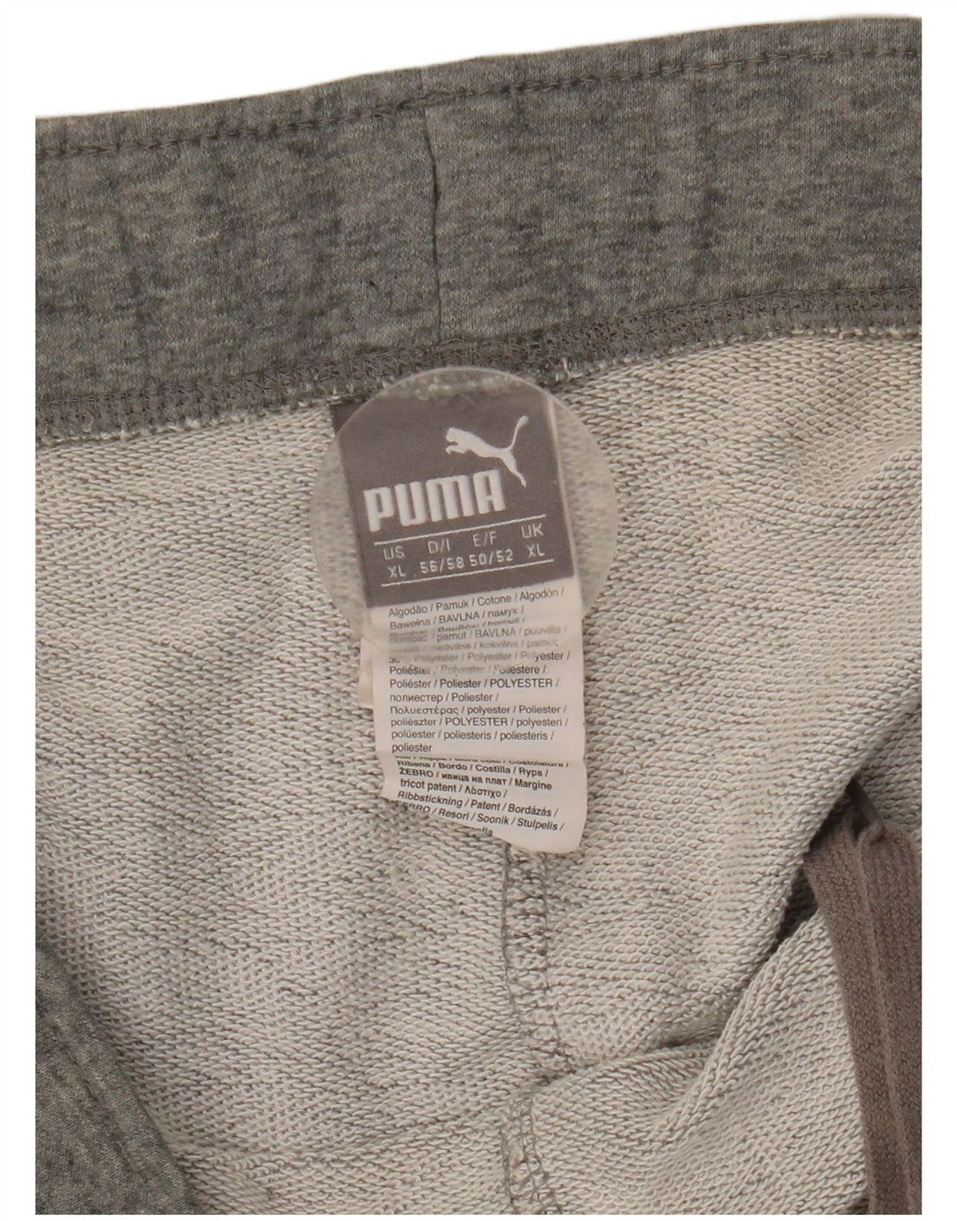 Puma Short de Sport Homme XL Gris Coton