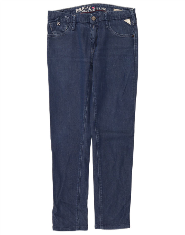Replay Jean Slim Femme W27 L27 Bleu Coton