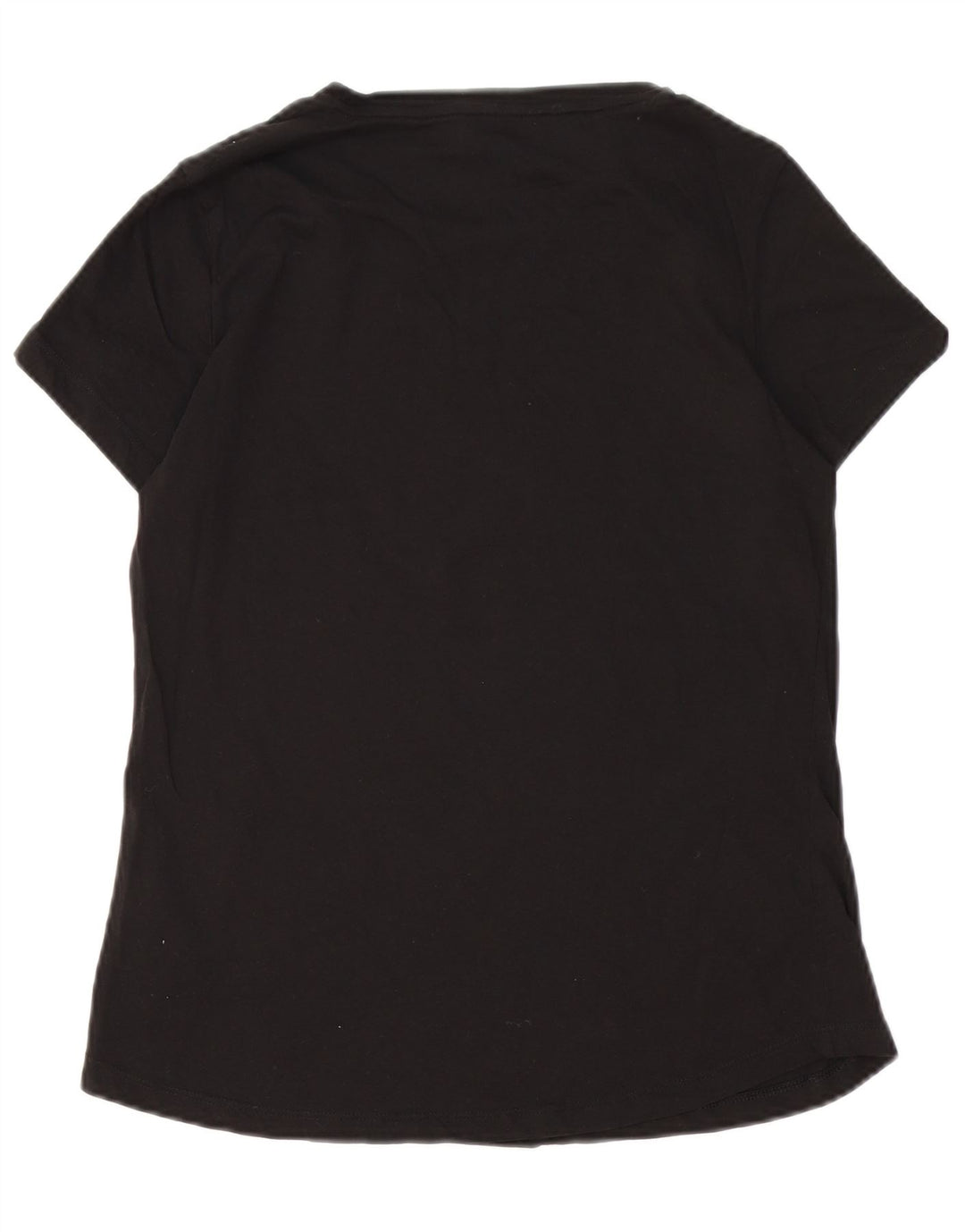 PUMA T-shirt graphique pour femme UK 14 Large Noir Coton