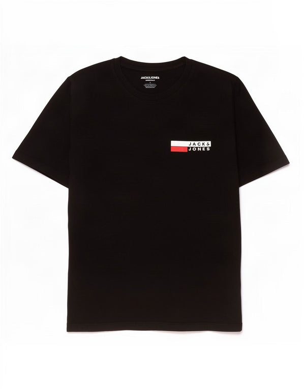 Jack & Jones T-Shirt Homme Haut Large Noir Coton
