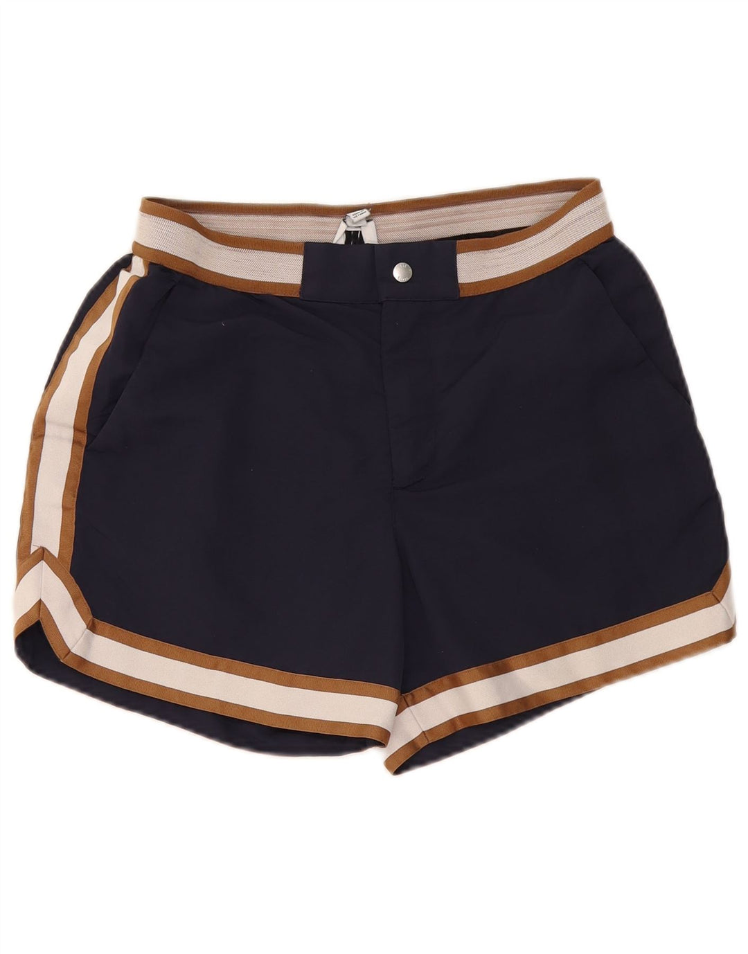 Reiss Short Che Chino Femme Small W27 Bleu Marine Colourblock Polyamide