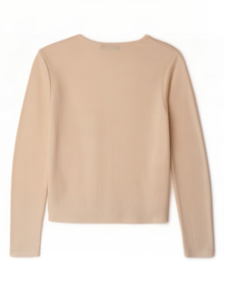 Zara Bolero Jumper UK 12 Medium Blanc cassé pour femme