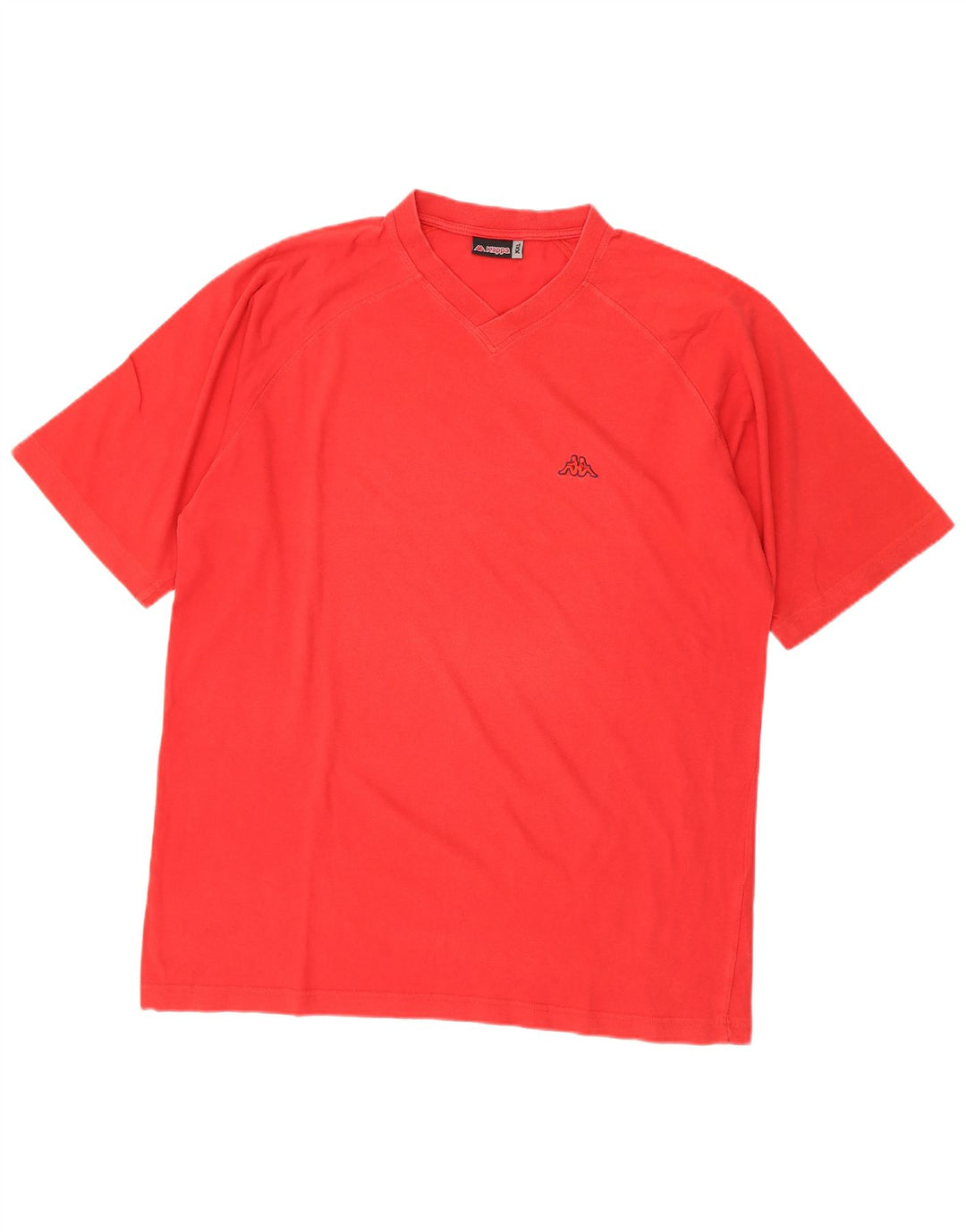 Kappa T-Shirt Homme Top 2XL Rouge Coton