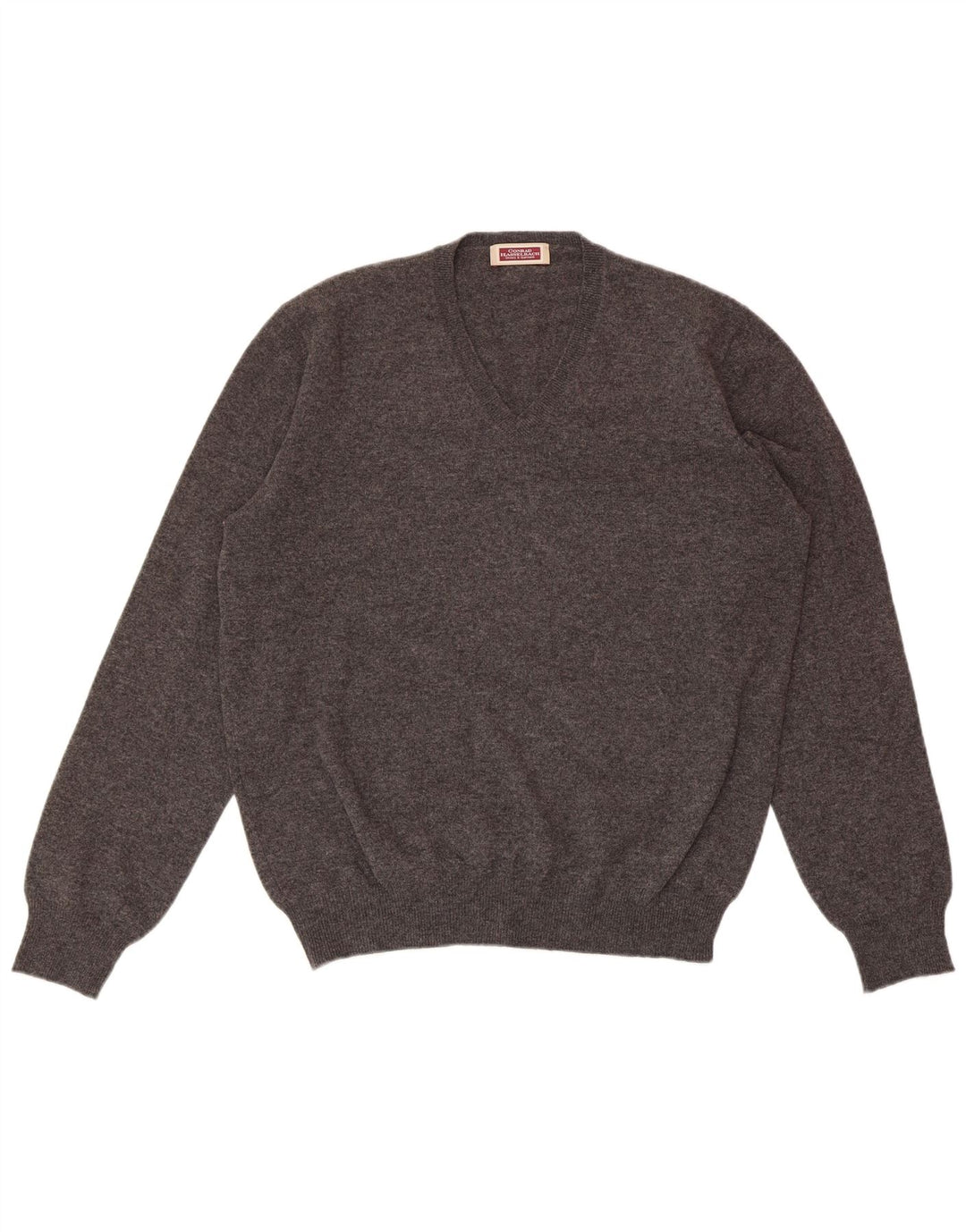 CONRAD HASSELBACH SHOES&GARMENT Pull col V pour homme Gris moyen