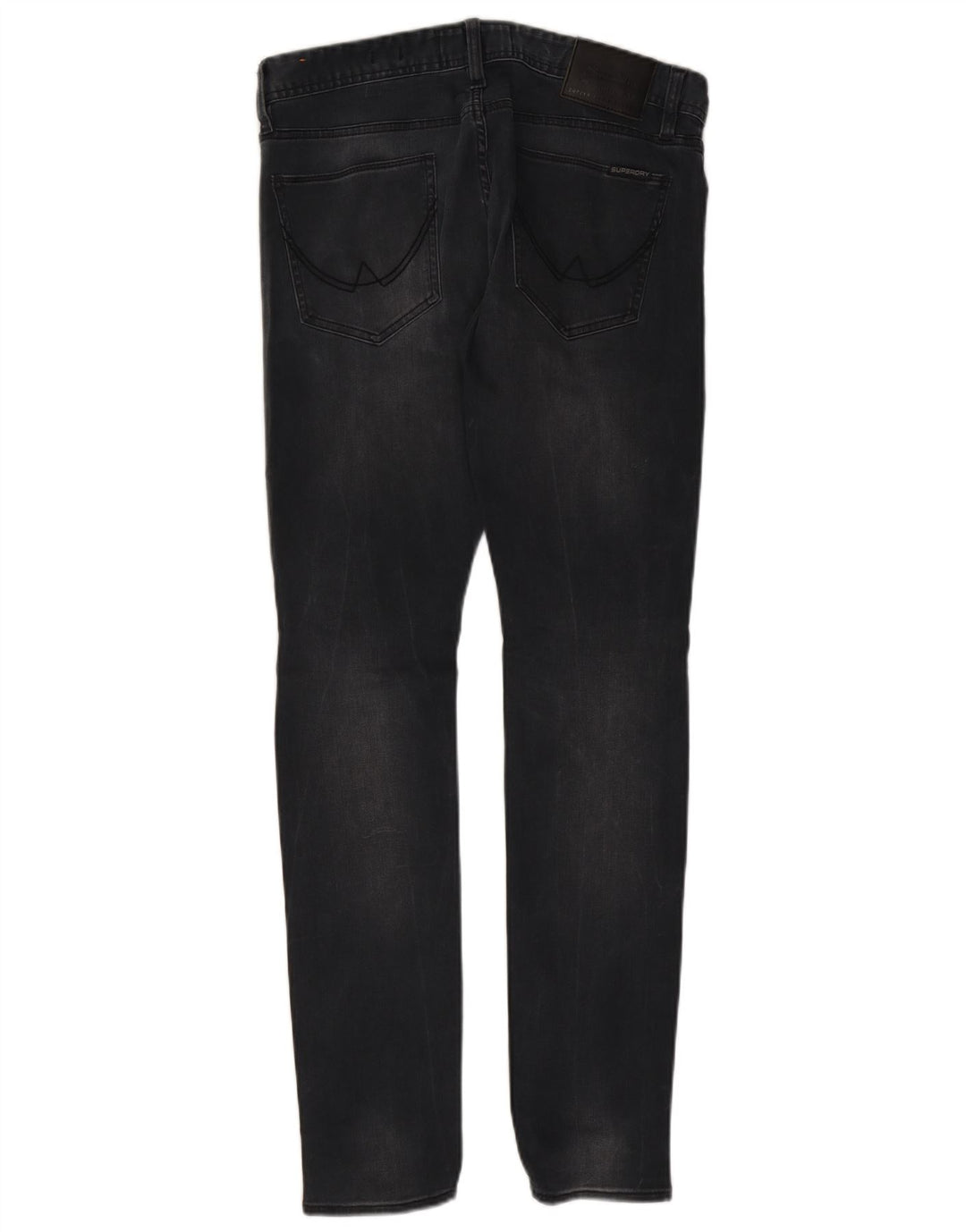 SUPERDRY Jean skinny effet vieilli W32 L32 noir coton