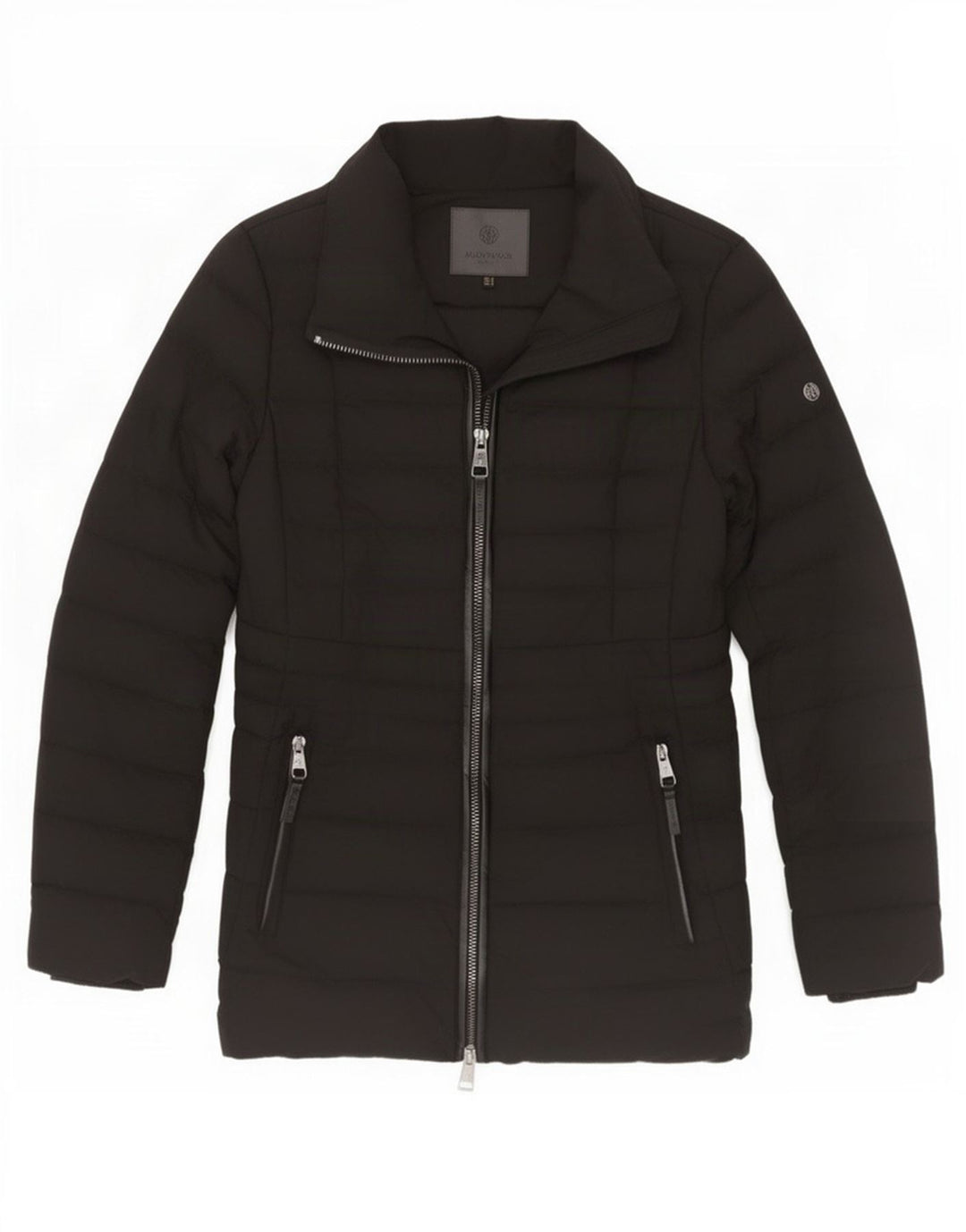 Massimo Dutti Veste matelassée pour femme UK 10 Small Noir Polyester