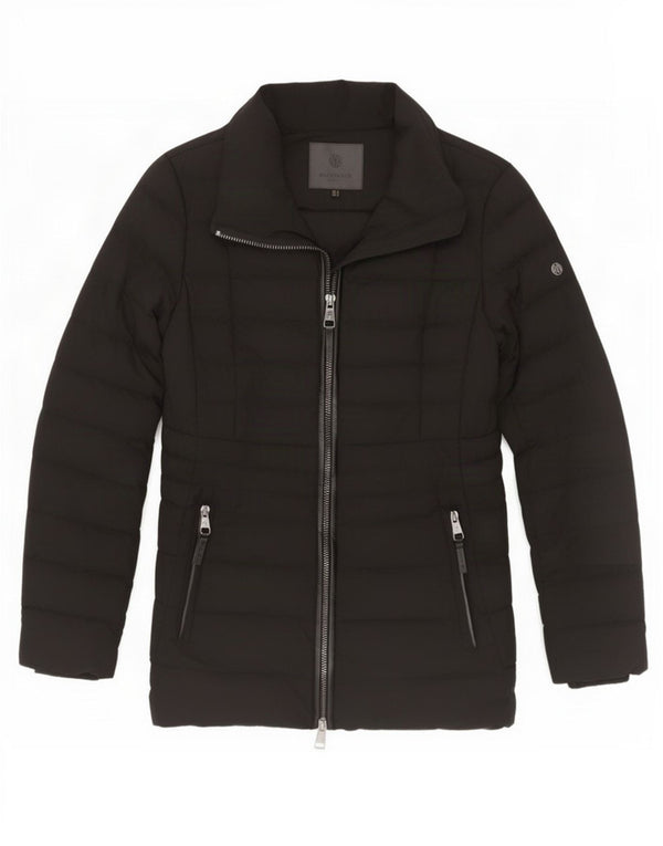 Massimo Dutti Veste matelassée pour femme UK 10 Small Noir Polyester