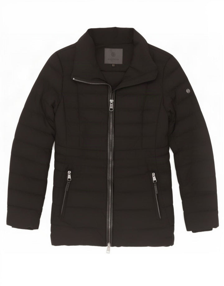 Massimo Dutti Veste matelassée pour femme UK 10 Small Noir Polyester