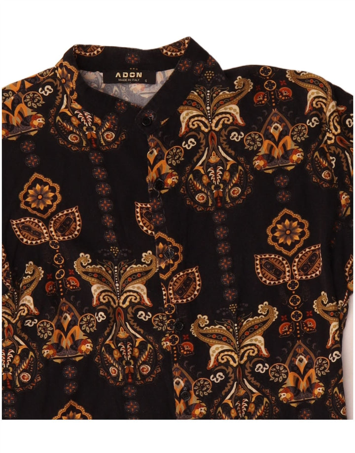 ADON Chemise Homme Petit Noir Paisley
