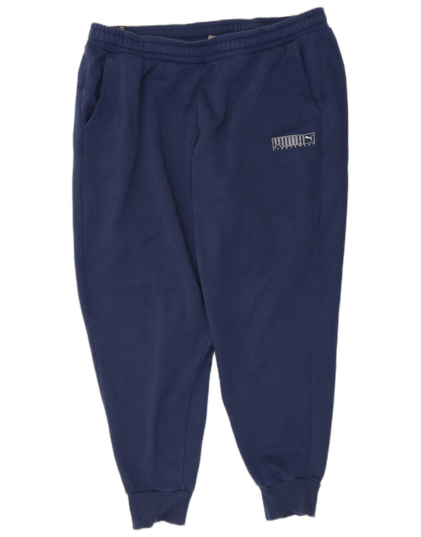 Puma Pantalon de survêtement pour homme en coton bleu marine 3XL