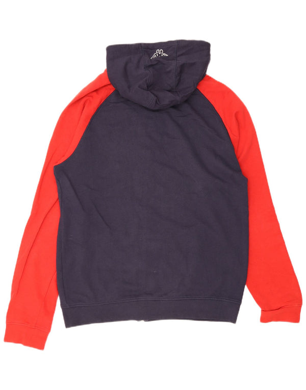 Kappa Pull à capuche zippé pour homme XL Bleu marine Colourblock