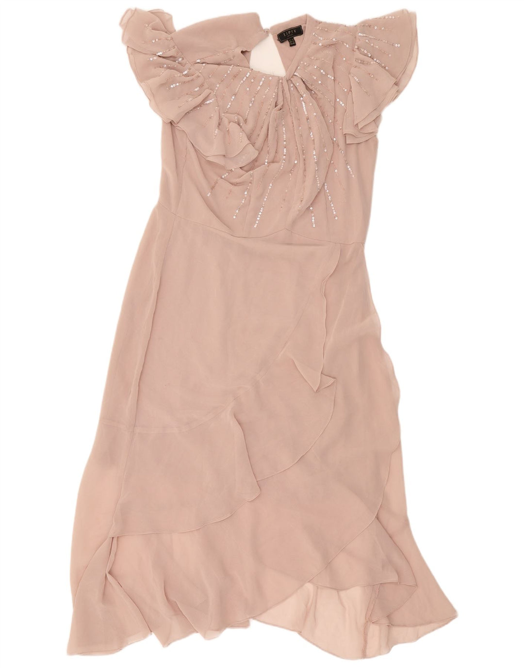 Lipsy Robe Maxi Femme UK 16 Large Rose