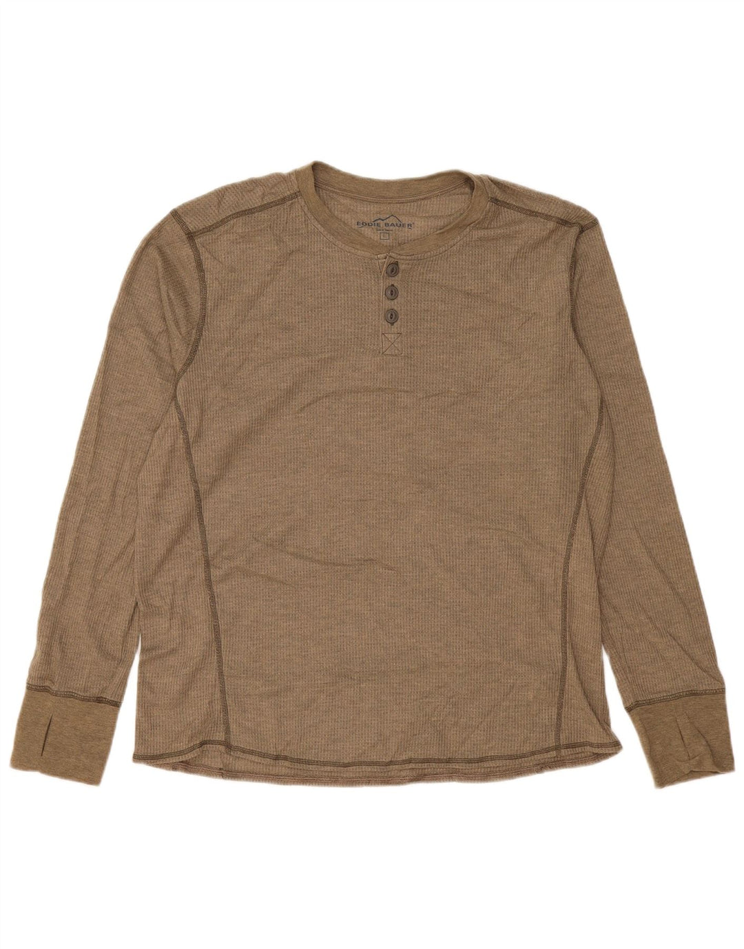 Eddie Bauer Haut pour homme à manches longues en polyester beige