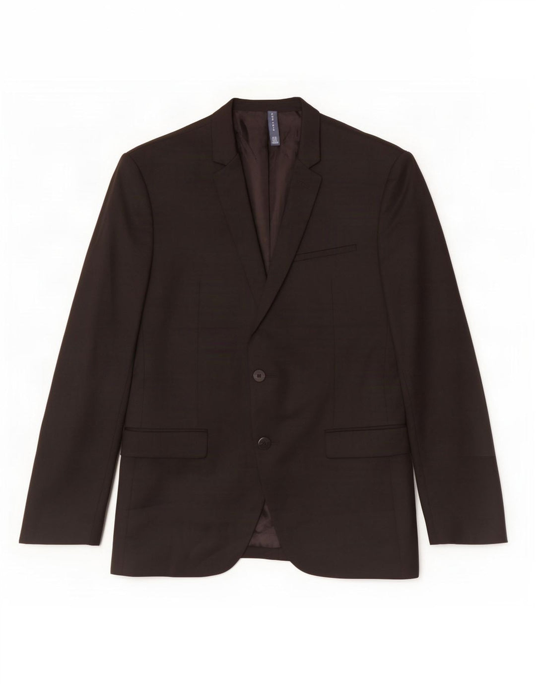 Zara Veste Blazer 2 Boutons Homme EU 50 Polyester Noir Moyen