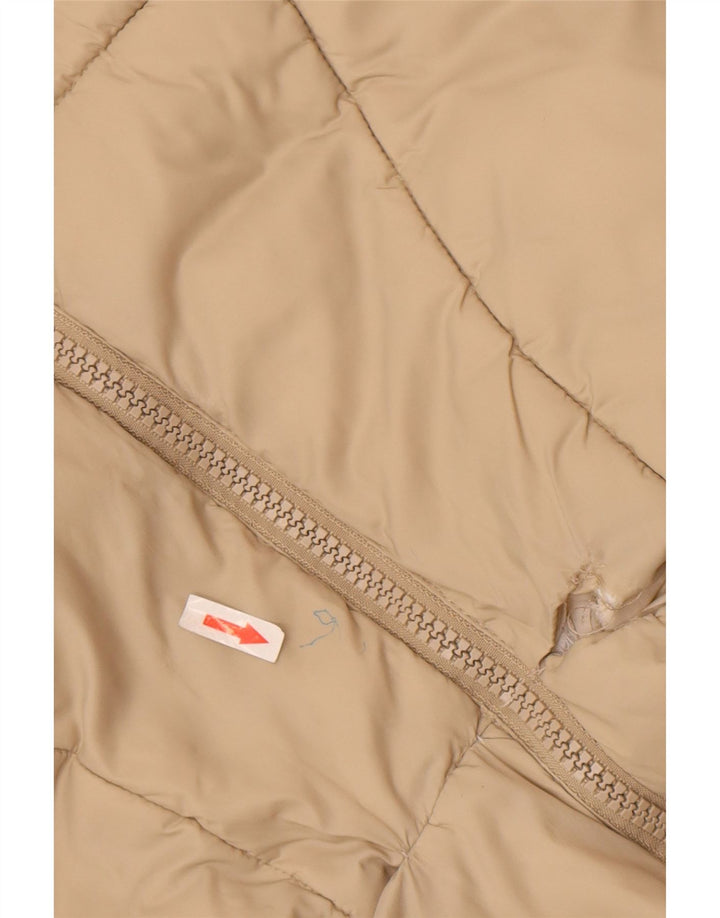 Zara Veste matelassée à capuche fille 11-12 ans Beige Polyester
