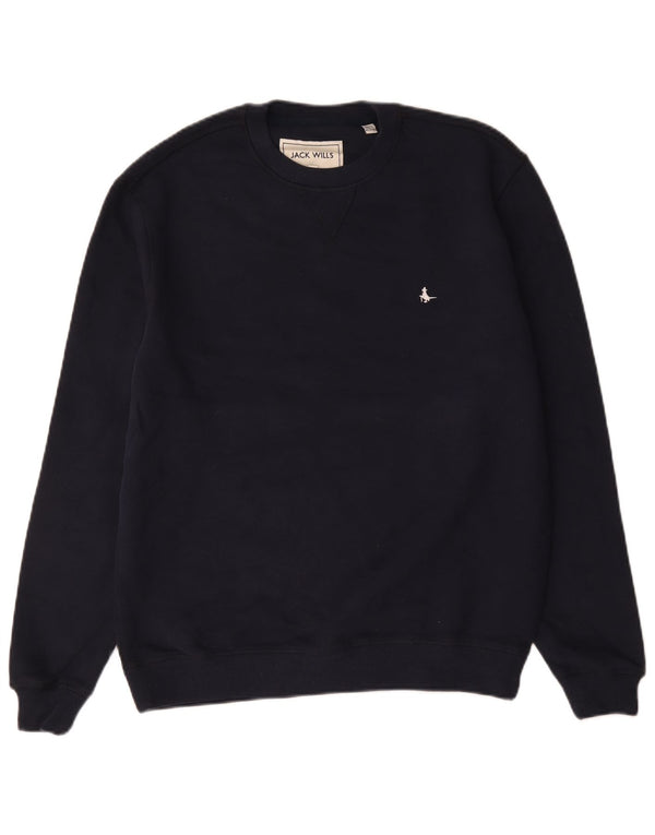 Jack Wills Sweat-shirt pour homme en coton bleu marine Taille S