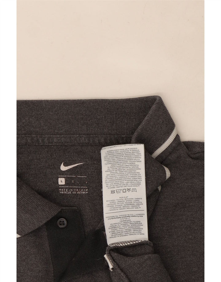 Nike Polo Homme Grand Gris Coton