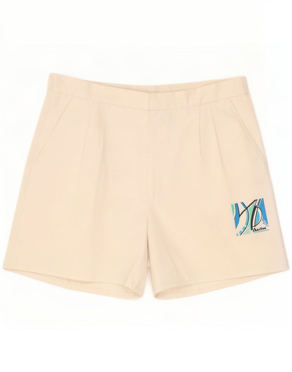 Short décontracté à chevilles pour femmes actives 2XL W46 coton blanc cassé