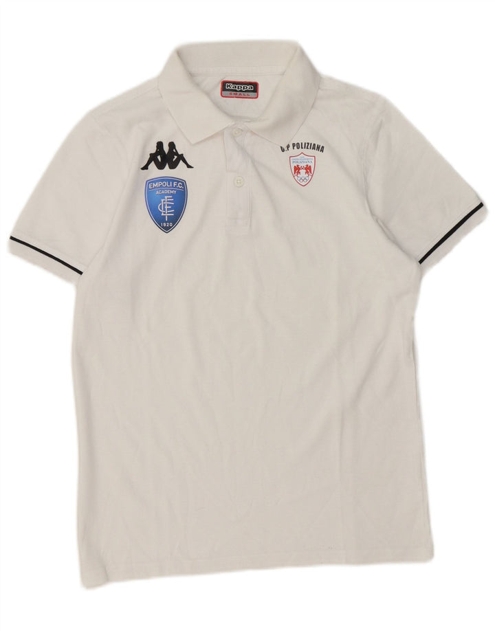 Kappa Polo Graphique Homme Petit Blanc