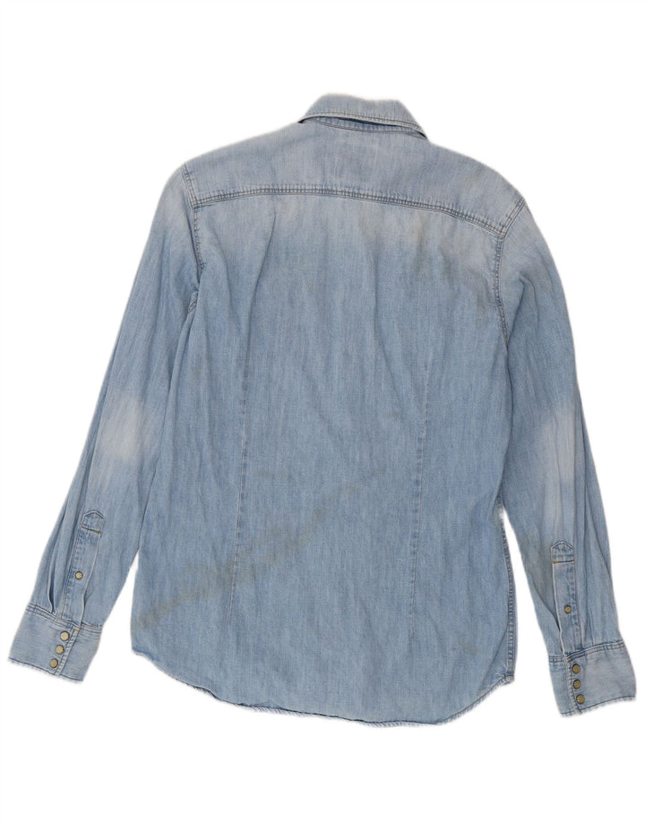 G-Star Chemise en Jean Slim Fit Homme Bleu Moyen Coton